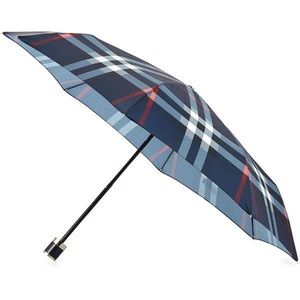 Authentic Burberry Check Umbrella Navy